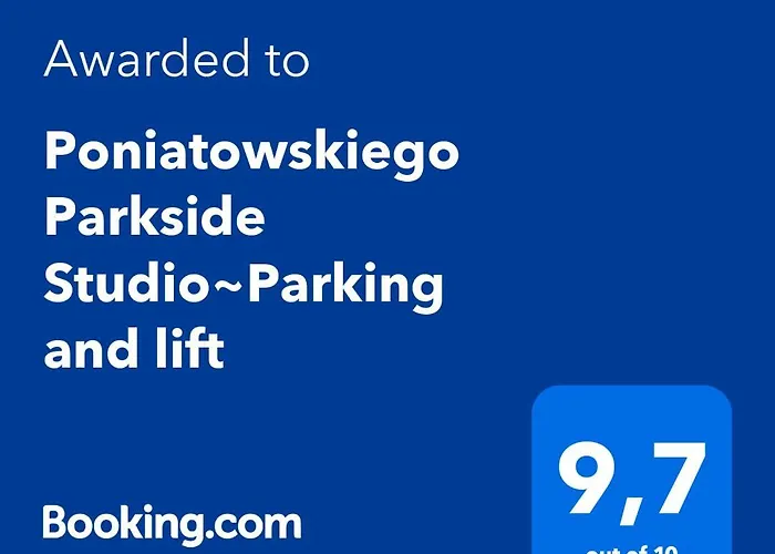 Apartment Poniatowskiego Parkside Studio~parking And Lift *